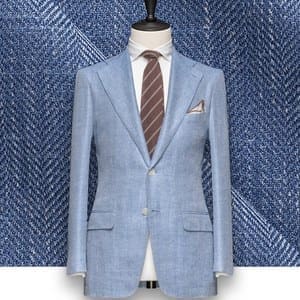 Blazer Bleu Clair Chevrons