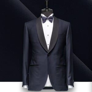 smoking Bleu nuit tuxedo sur mesure paris, costume privé
