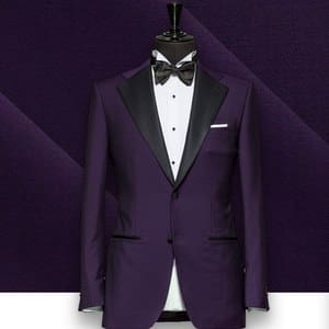 Smoking Violet Purple tuxedo sur mesure paris, costume privé