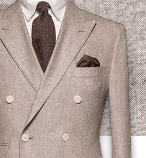 blazer beige sur-mesure tailleur costume privé paris
