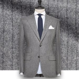 Costume gris rayures foncées tailleur paris costume privé