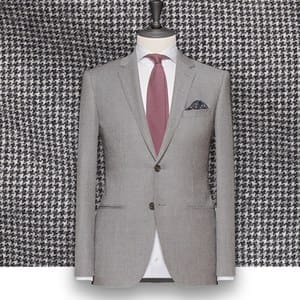 costume gris pied de poule costume sur mesure tailleur paris
