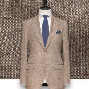 Blazer beige tweed été