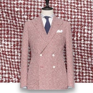 blazer rouge croisé sur-mesure