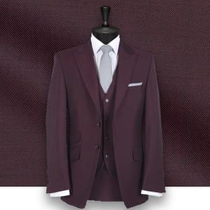 costume bordeaux cérémonie sur-mesure