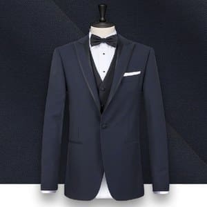 Smoking bleu nuit sur-mesure tailleur paris