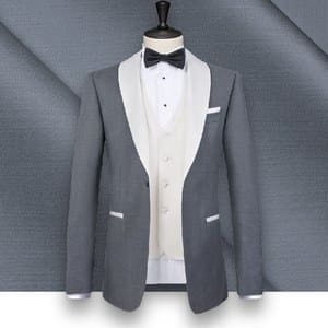 Smoking gris clair sur-mesure tailleur paris