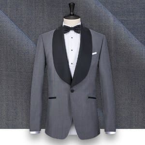 Smoking gris sur-mesure tailleur paris