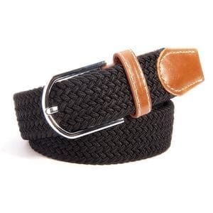 Ceinture tressée noir