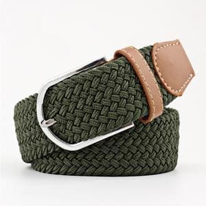 Ceinture tressée vert