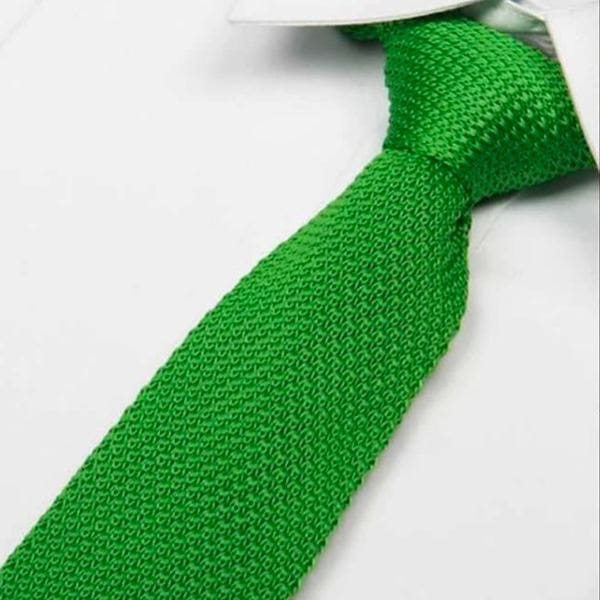 cravate tricot vert intense maille cravate italienne