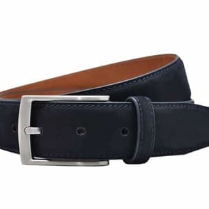 ceinture en nubuck bleu
