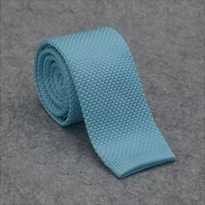 cravate tricot maille cravate mariage bleu céladon bleu clair