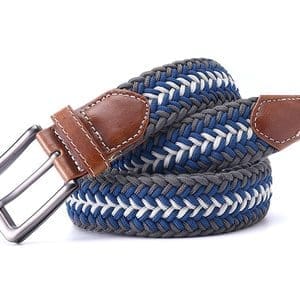 ceinture tressée tricolore gris flèche