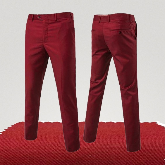 pantalon chino rouge brique couleur homme