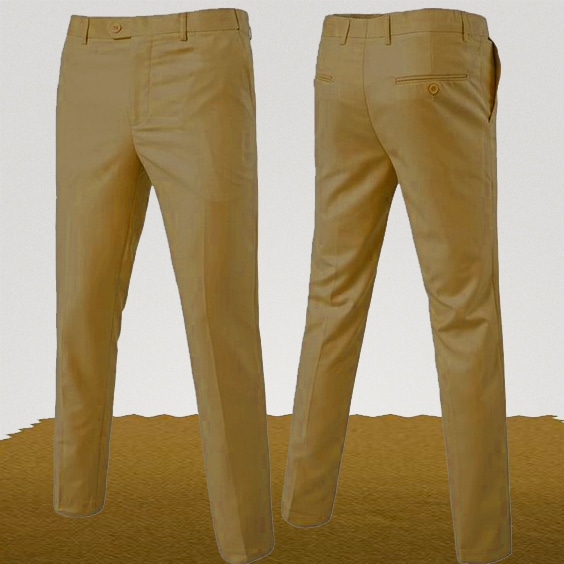 Pantalon chino couleur ocre golf mariage cérémonie homme