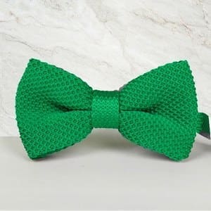 noeud papillon tricot vert intense mariage cérémonie maille tricot