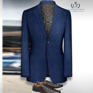 Blazer bleu roi SS20 Loro Piana