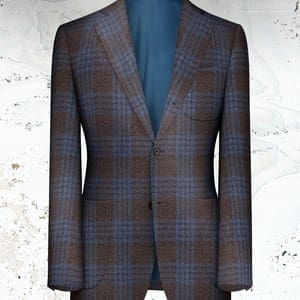veste marron carreau bleu zealander hiver 20