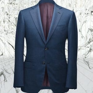 Costume bleu moyen Australis sur mesure tailleur paris