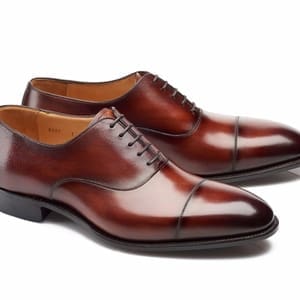 chaussures richelieu bordeaux bout rapporté