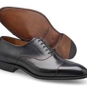 chaussures richelieu noir bout rapporté