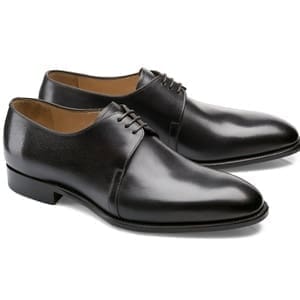 chaussures noir patiné derby