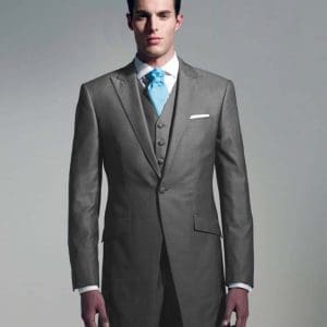 Redingote gris moyen costume mariage sur mesure