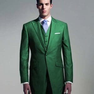 redingote vert intense sur mesure costume mariage