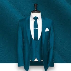costume mariage bleu indigo sur mesure paris