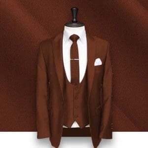 costume mariage rouge brique sur mesure paris