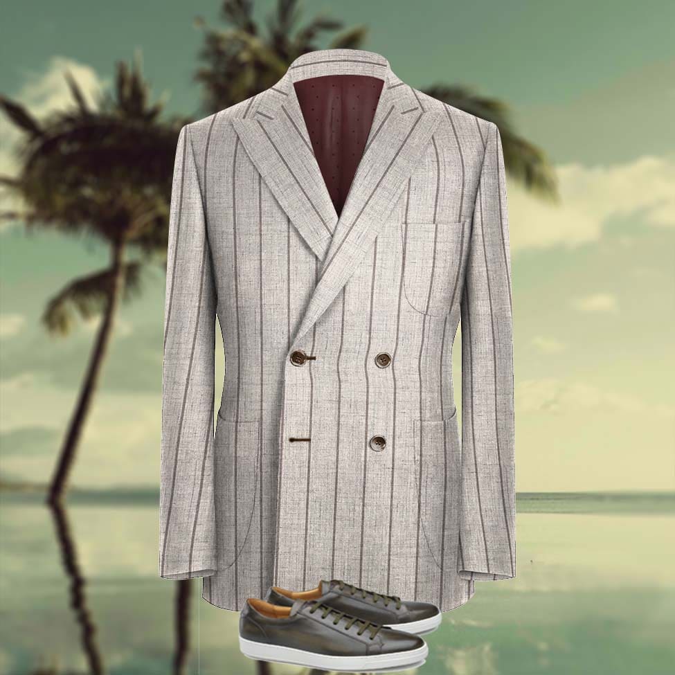 Veste a on sale rayure homme
