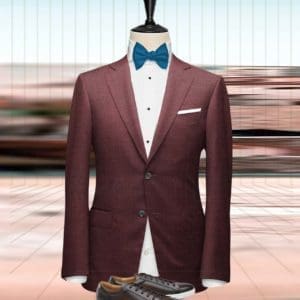 costume bordeaux rouge champêtre mariage sur mesure tailleur paris