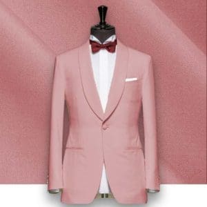 costume mariage corail col chale sur mesure paris