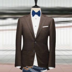 costume marron champêtre sur mesure paris tailleur
