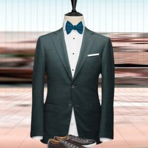 costume mariage vert paon mariage champêtre sur mesure paris