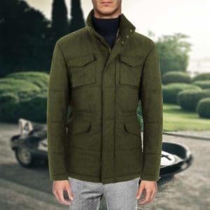 parka matelassée vert kaki sur mesure Paris