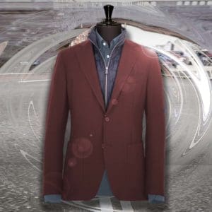 veste bordeaux plaston amovible sur mesure tailleur paris