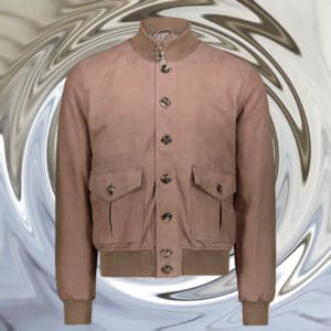 blouson nubuck A1 beige blouson sur mesure tailleur paris