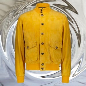 blouson nubuck A1 jaune blouson sur mesure tailleur paris