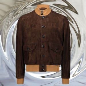 blouson nubuck A1 marron blouson sur mesure tailleur paris