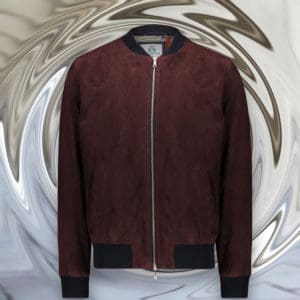 blouson nubuck MA1 bordeaux lie de vin blouson sur mesure tailleur paris