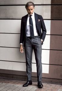 veste dépareillée homme style italien veste bleu pantalon gris à revers