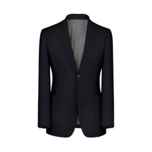 veste noir natté sur mesure été tissu Loro Piana tailleur Paris style dandy