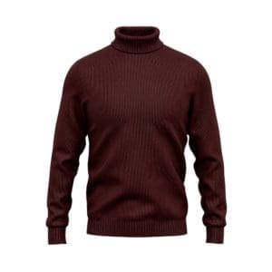 col roulé sur mesure col rond bordeaux tailleur Paris
