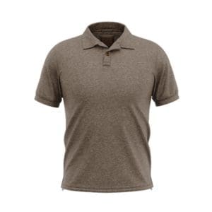 polo manche courte sur mesure brun marron clair tailleur paris