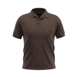 polo manche courte sur mesure marron tailleur paris