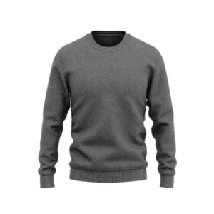 pull-over sur mesure col rond gris moyen tailleur paris