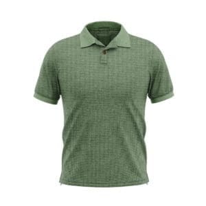 polo sur mesure manche courte maille piquée vert gazon