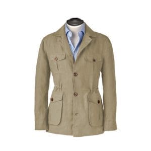 veste saharienne beige sable veste sur mesure tailleur paris
